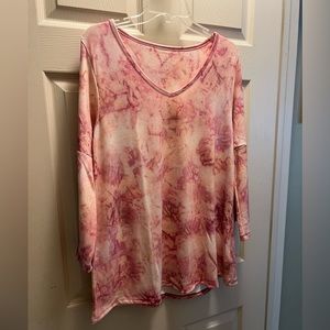 Pink long sleeve top